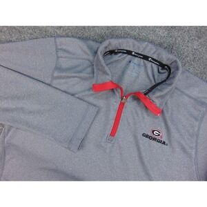 Georgia Bulldogs Pullover Mens Med Champion Gray Collegiate Sweatshirt